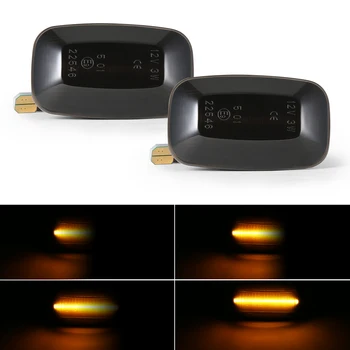 

2Pcs Dynamic LED Turn Signal Side Marker Lights 12V Flowing fender Light Side Repeater for Toyota Landcruiser 70 80 100 Series