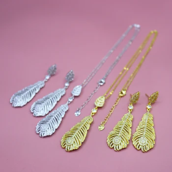

TC Jewelry Set Stylish Neoteric Artistic Circle Zircon Micro Plated Necklace with Earrings Anniversary Bridal Best Gifts S1564
