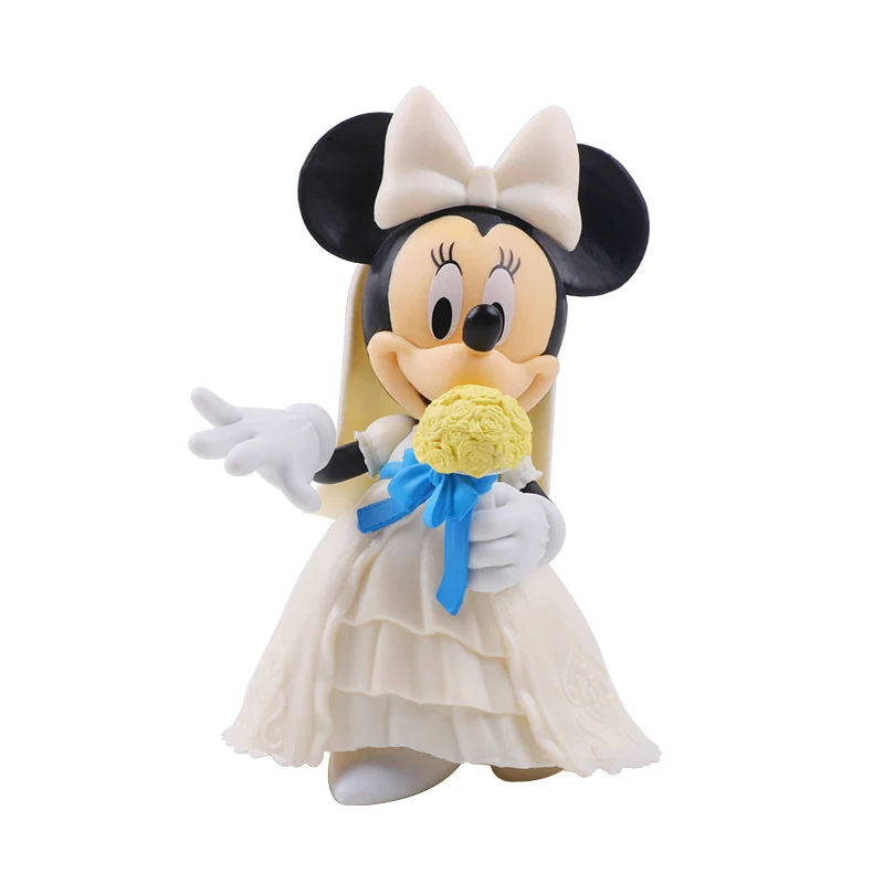 10-13cm Disney Action Figure Mickey Mouse Minnie Princess Donald Duck Kawaii Doll Birthday Present Children Toy Collection Boy - Цвет: Minnie Mouse A