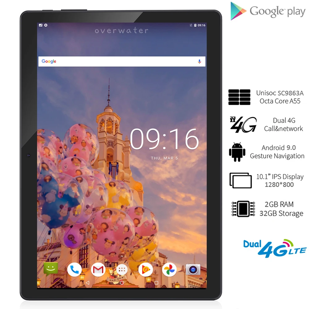US $91.00 BDF New 101 Inch 3G 4G LTE Phone Call SIM Card Octa Core FM WiFi Tablet Pc Android 90 WIFI Bluetooth 2GB32GB IPS LCD Display