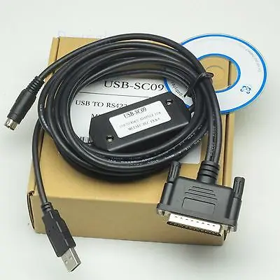

DHL/EMS 10 Sets USB-SC09 programming Cable USB to RS422 adapter for MESLEC FX & A series PLC -h2