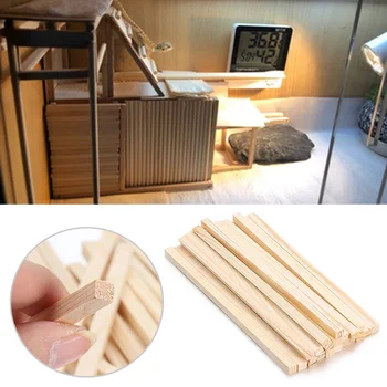 

10Pcs 150mm Wooden Sticks Premium Durable Pine Square Wooden Rods Counting Sticks for DIY Crafts Building Model Woodworking