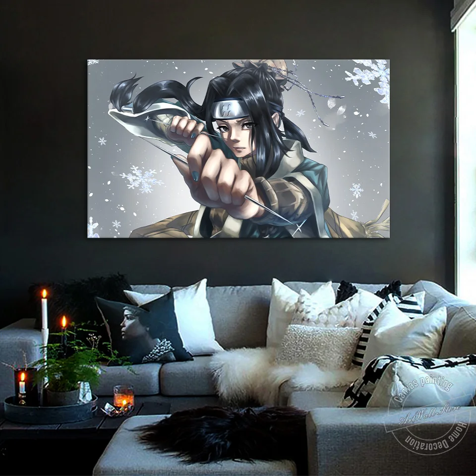 Unframed Ninja Anime Poster Haku Wall Picture for Living Room Decor Canvas Artwork Painting Cartoon Birthday Gifts | Дом и сад