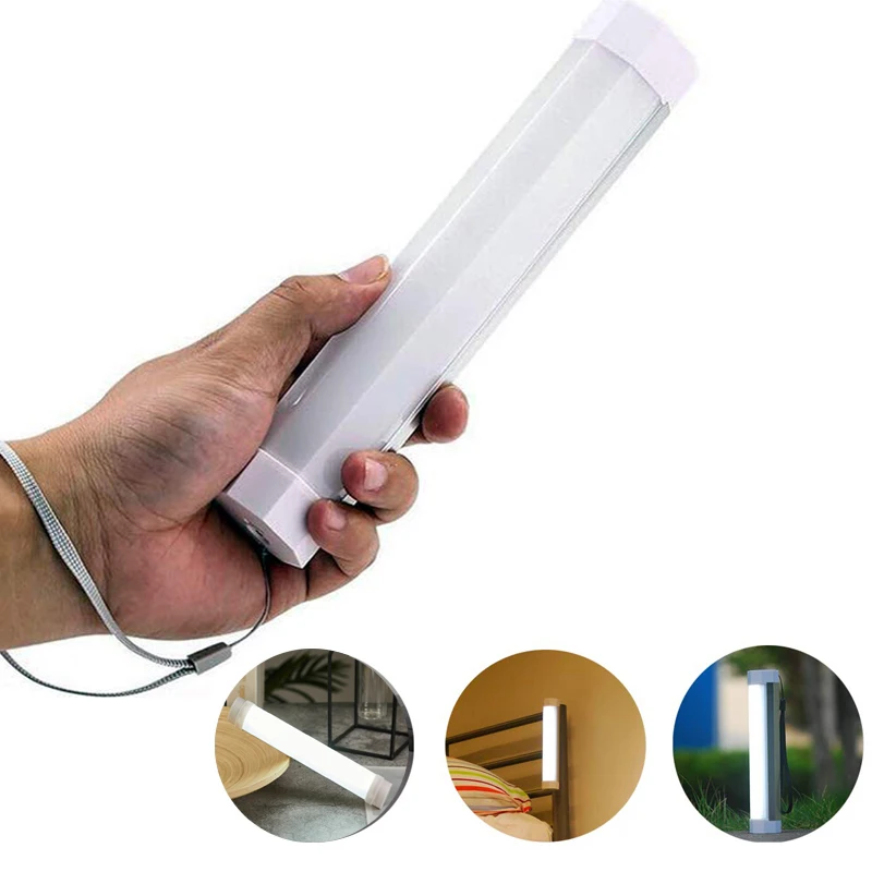 ZK20 дропшиппинг портативный фонарь светодиодный походный светильник ing Stick USB Перезаряжаемый магнитный бар для экстренных походов на велосипеде
