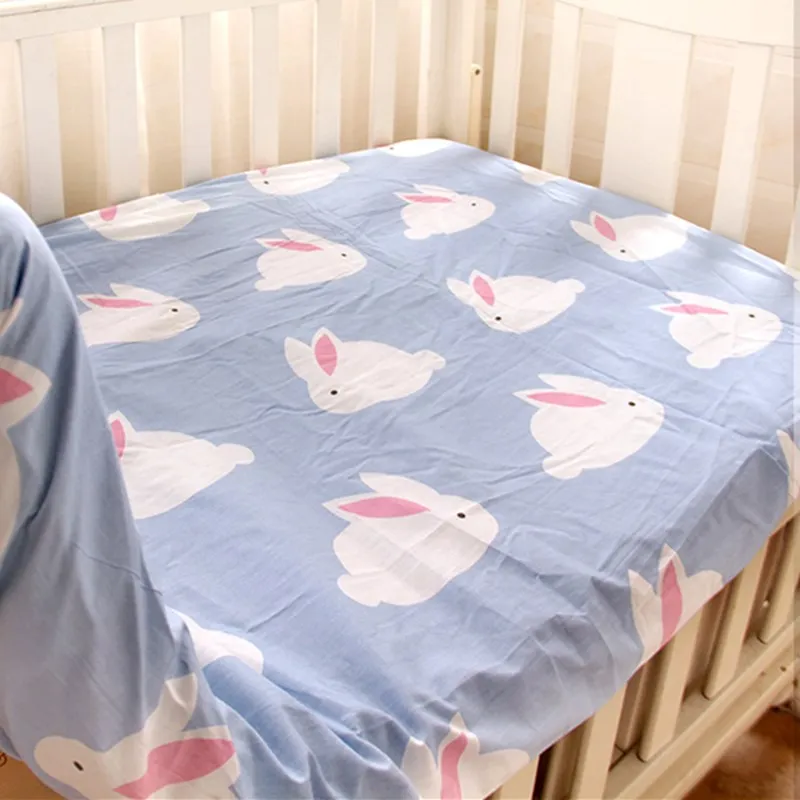 Простыня для детской кроватки из чистого хлопка, защита для кроватки, противоскользящие простыни для новорожденных, аксессуары для постельного белья разных размеров - Цвет: mengtulandi