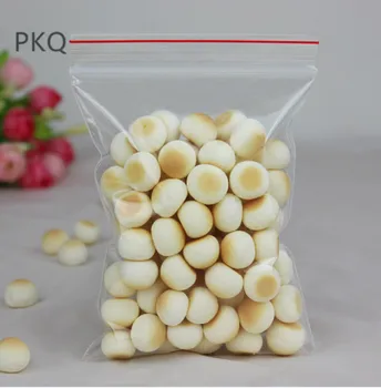

100 pcs Mini Plastic Packaging Zip lock Bags Small Transparent Plastic ziplock bag Jewelry Tea Nuts clear storage pouches 8x12cm