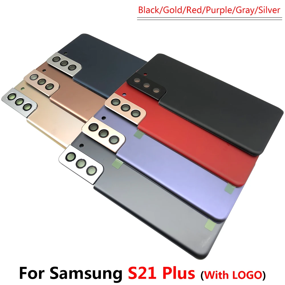 phone housing New For Samsung S21 Plus / S21 / S21 Ultra Battery Back Cover Rear Door Replacement Housing STICKER Adhesive photo frame phone