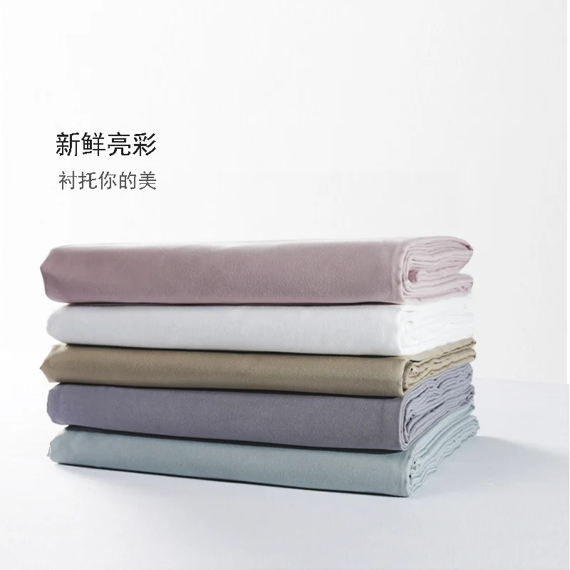 1Pcs Plain Beauty Salon Bed Sheets SPA Massage Anti-shrink Soft Touching Skin-friendly cotton Bedding Table Cover With/no Hole 2