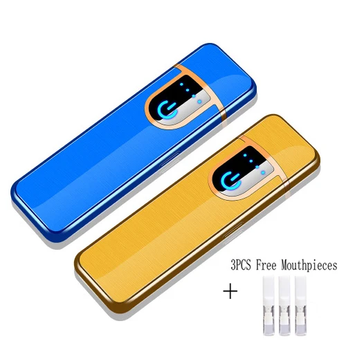 Combination 2 Перезаряжаемая электронная USB Зажигалка, двухсторонняя электрическая зажигалка, мини-автомобильная сигарета, зажигалки для зарядки, ветрозащитные, сенсорные, индукционные - Цвет: Combination 2