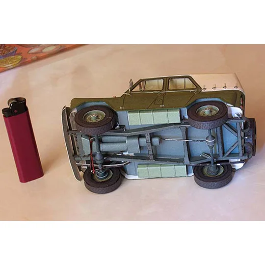 1:25, Советская UAZ-469, внедорожник для джипа, 3D бумажная модель, военная модель, модель автомобиля, руководство, сделай сам, модель автомобиля, игрушка, 16x7x8 см