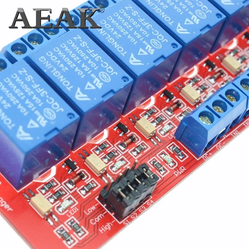 8 канальная релейная контрольная панель реле ПЛК 24 в модуль для arduino горячая