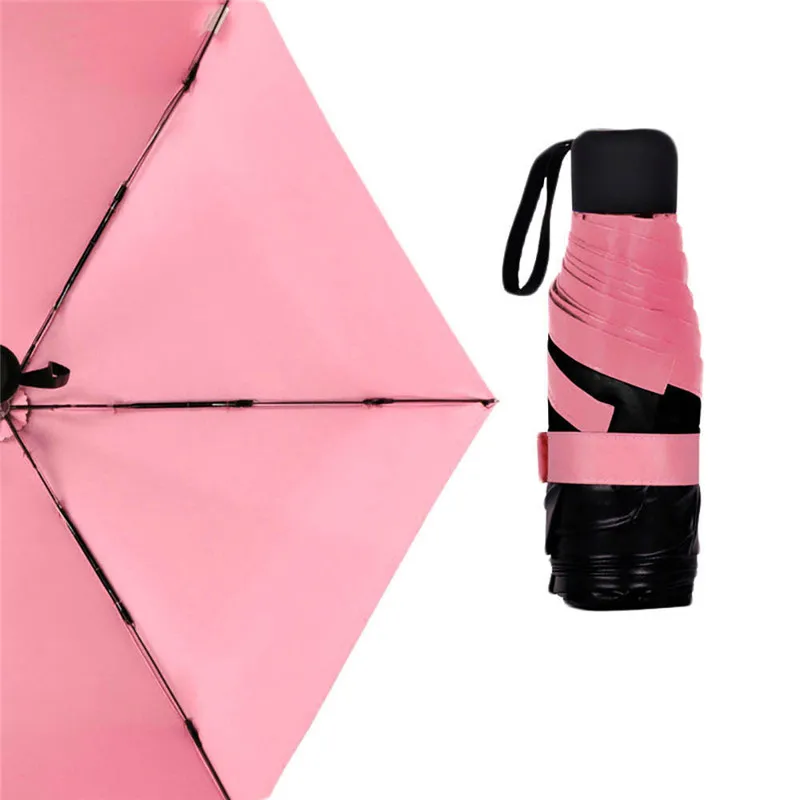 Красочный карманный мини-зонтик Модные дождевики компактный складной пляжный зонт легкий портативный маленький