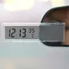 New Hot Sale 2 In 1 Automobile Car Clock Thermometer Sucker Type Clock Thermometer Transparent LCD Digital Watch 10 Button Cell ► Photo 3/6