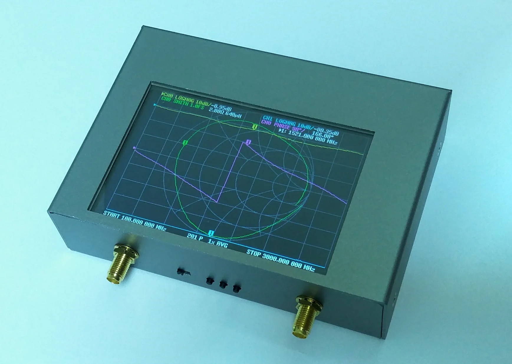 Plus4 NanoVNA V2 4GHz Vector Network Analyzer 4 Inch TFT 50KHz-4GHz Shortwave HF VHF UHF 70-90dB With 3200mAh Battery