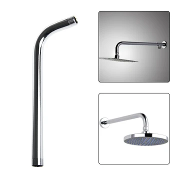 

Shower Head Arm 40CM Round Curve Stainless Steel Finish Rainfall Bathroom Home