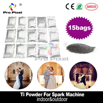 

15 Bags Ti Powder For Cold Spark Firework Machine 200g/bag Certification MSDS