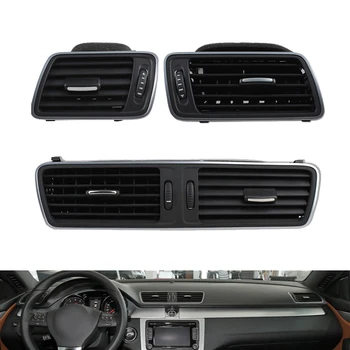 

3Pcs Center Console Left&Right Side Air Conditioning Outlet Vent for Passat B6 B7 CC 3AB819701A 3AB819702A 3AD 819 728 A
