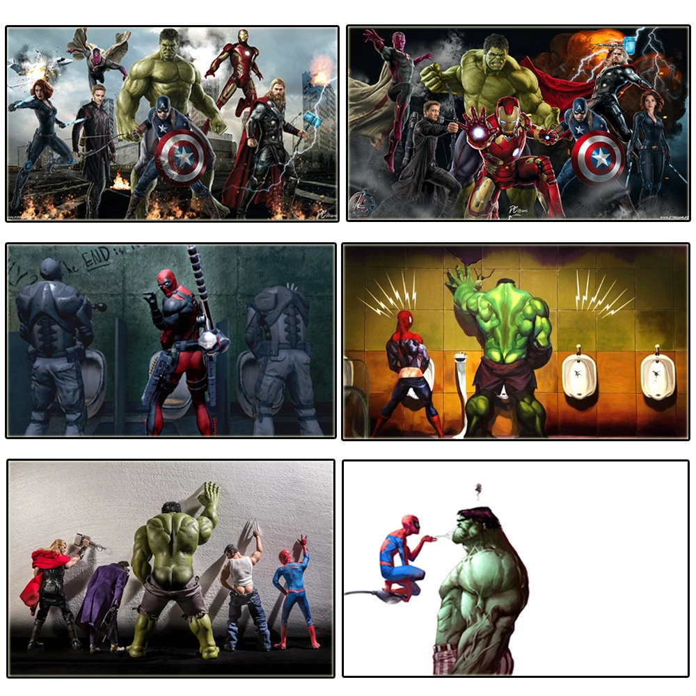 Spiderman Poster Print | Posters Prints Hulk | Poster Hulk Spiderman | Wall  Poster Hulk - Painting & Calligraphy - Aliexpress