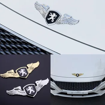 

Car Exterior Front Hood Emblem Badge Sticker For Peugeot 3008 4008 5008 508 408 406 407 507 301 307 308 206 208 Accessories