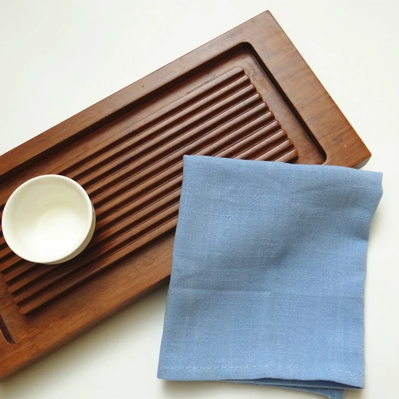  7Pcs Cotton Linen Cloth Table Napkin Polyester Handkerchief Cloth Tea Towel Dinner Party Xmas Solid