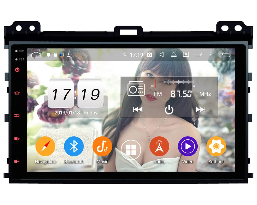 Klyde " ips 4G wifi Android 9 Восьмиядерный 4 Гб ОЗУ 64 Гб ПЗУ DSP автомобильный DVD мультимедийный плеер стерео для Toyota Prado LC120 2004-2010