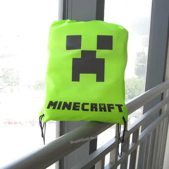 

Mycraft Backpack Game Mining Pixels Creeper Drawstring Backpack Drawstring Bag Travel Carrying Bag Waterproof Simple Bag Gift