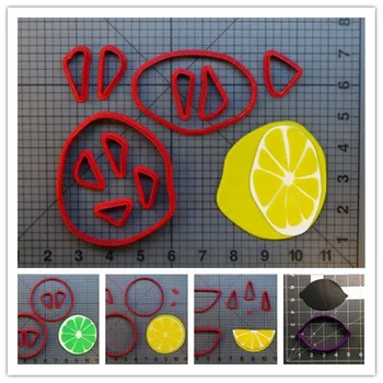 

Fruits shape stead bread mold orange lemon fondant cookie cutters lime cupcake top cutter kids birthday cake decoration