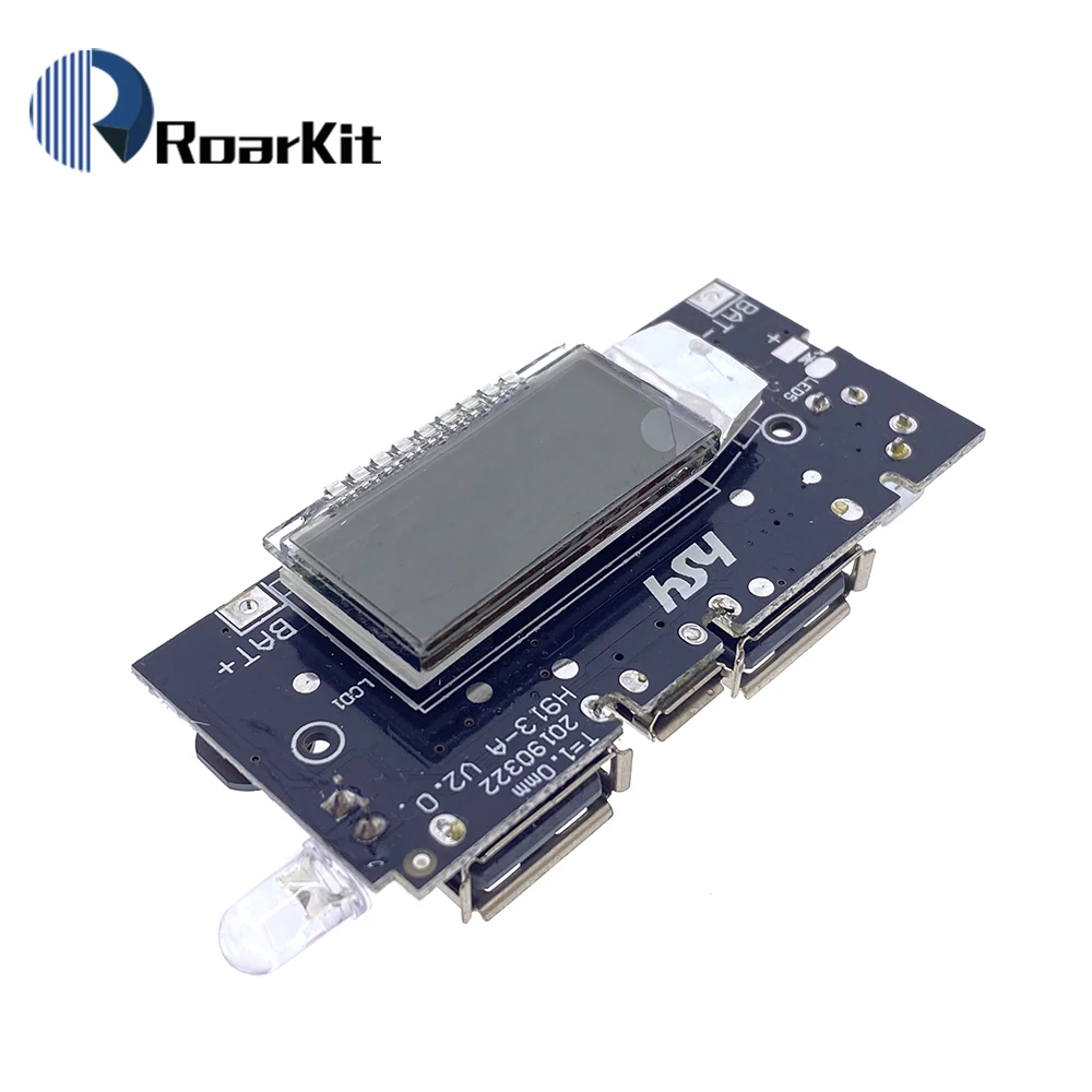 Двойной USB 5 в 1 а 18650 внешний аккумулятор для мобильного телефона зарядное