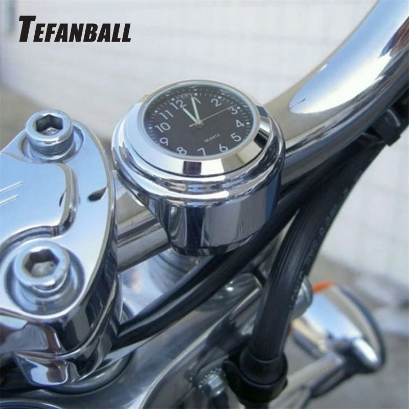

Motorcycle Handlebar Watch Waterproof Hand Grip Bar Mount Dial Top Mount Clock For Scooter Bicycle Motor Bike Ornaments 2019