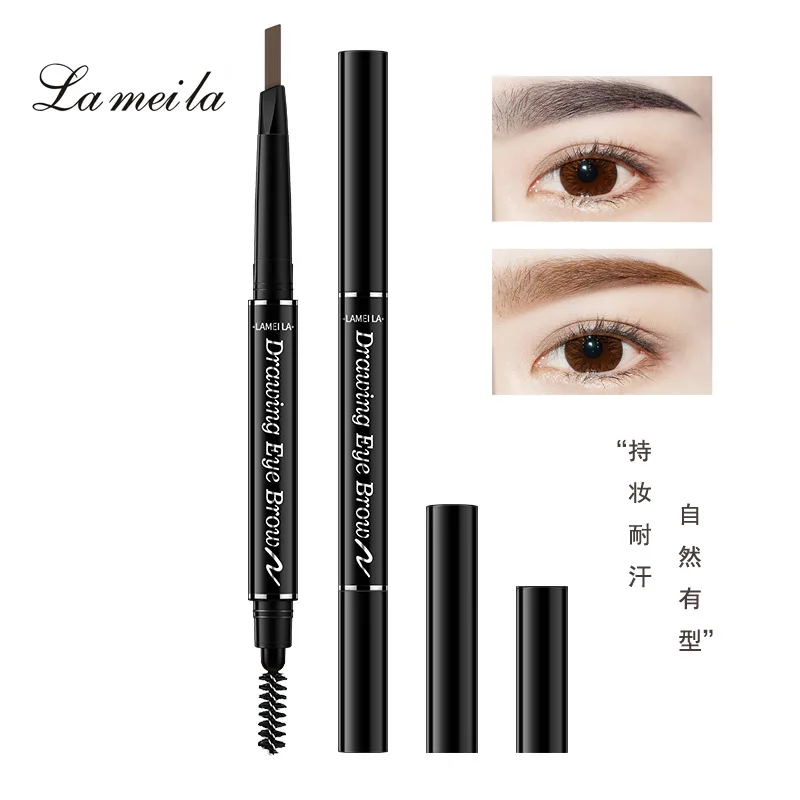 

double head eyebrow pencil Waterproof Microblading Eyebrow Tattoo Ink Pen Ultra-thin Carving Eye brow Tattooing