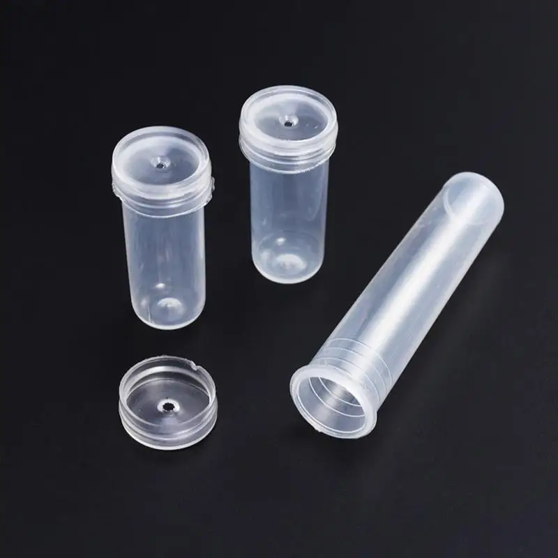 25/50/100/200pcs Nutrition Flower Plastic Tube Transparent Water Flower Tube Flower Water Container Florist Supplies