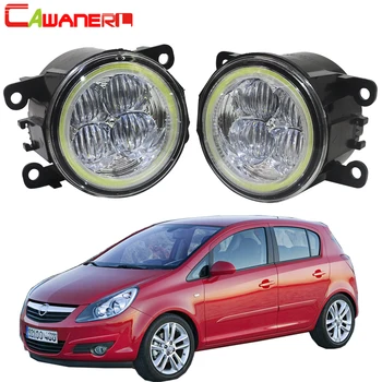 

Cawanerl 2 X Car Accessories LED Fog Light Angel Eye DRL Daytime Running Light 12V For 2007-2015 Opel Corsa D Hatchback