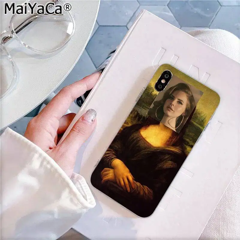 MaiYaCa Сексуальная Певица модель Лана Дель Рей Мона Лиза DIY красивый чехол для телефона для Apple iphone 11 pro 8 7 66S Plus X XS MAX 5S SE XR