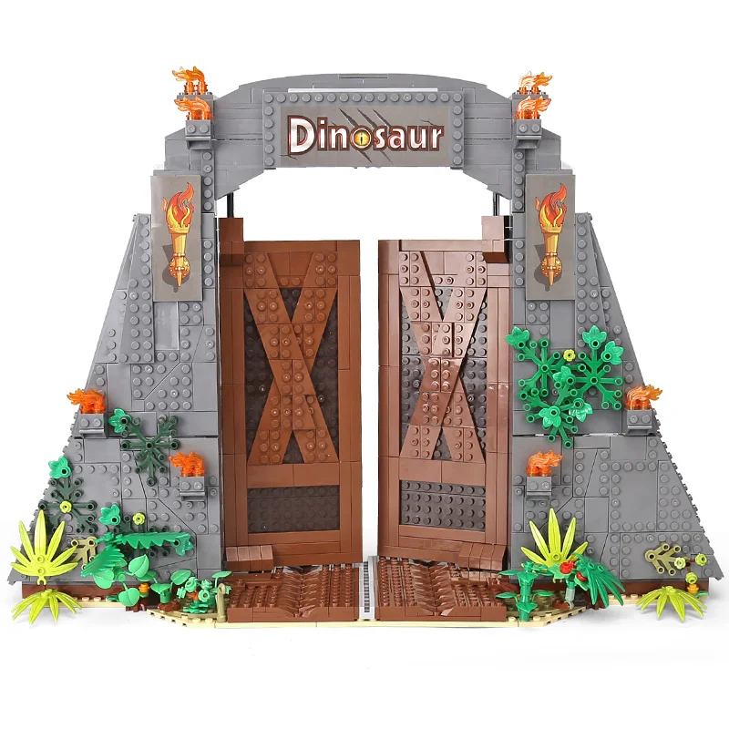 DHL 61001 креативные игрушки, совместимые с 75936 T. rex Rampage, игрушки динозавров, строительные блоки, кирпичи в сборе, Детский Рождественский подарок