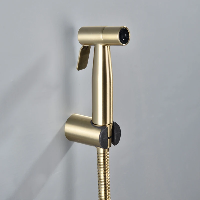 Handheld Bidet Spray Shower Set Toilet Sprayer Douche kit Bidet Faucet,Brushed Nickel,Rose gold Brushed gol 304 Stainless Steel