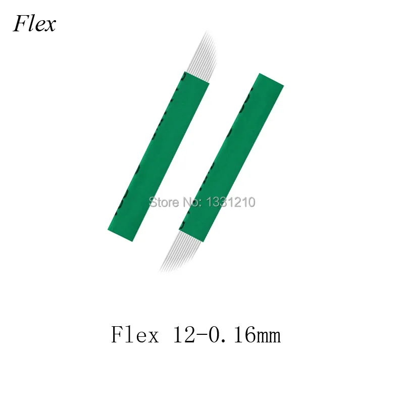 

500pcs Sobrancelha Blades Microblading 12Flex 0,16MM Permanent Makeup Line Eyebrow Tattoo Needles For Tobori Microblading Pen