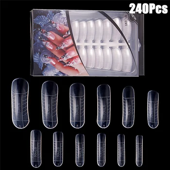 

Professional Nail Form 12 Sizes Clear Dual Nail Forms Mold Model False Nail Tips Nail Extensions DIY Manicure Nail Art Tools