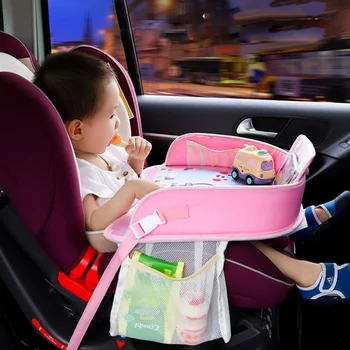 

Car Seat Tray Storage Table Kids Toys Drink Holder Dining Table Baby Fence Accessories