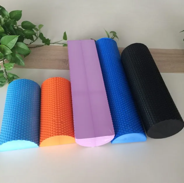 Half Round EVA Foam Roller for Yoga Pilates Fitness Equipment Balance Pad Yoga Blocks With Massage Floating Point 30-45cm