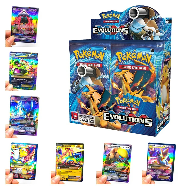 

1set Pokemon kaarten GX cards EX Shining Cards box Game SUNMoon EVOLUTIONS VMAX Battle Carte Pokemon EX Children original Toy