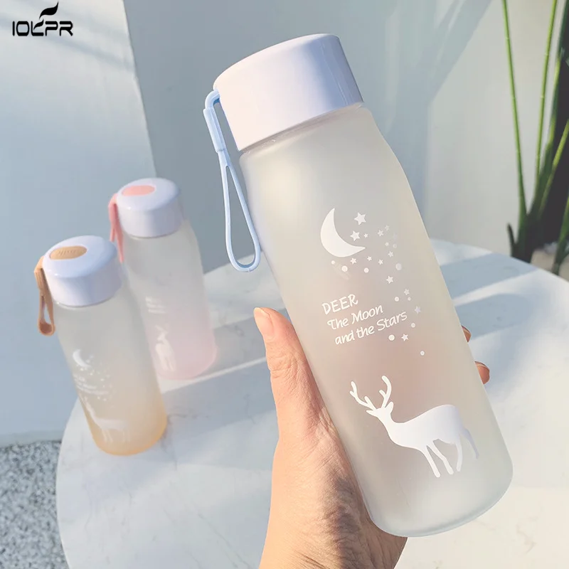 560ml Water Bottle Leak Proof for Girl Biking Travel Portable Water Bottles Plastic milk bottle insulated water bottle