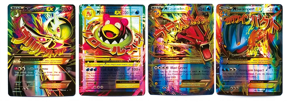 TAKARA Tomy GX EX энергетический тренажер, 100 шт., 60 шт., мега-игрушки для детей, блестящие карты покемон, игра для борьбы, флеш-карта