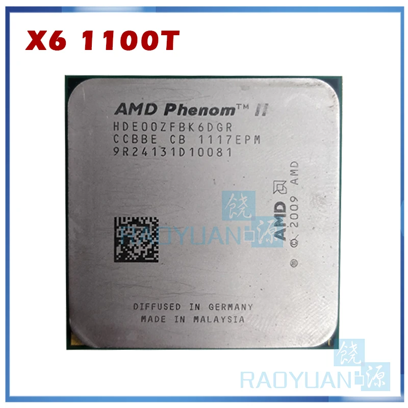 AMD Phenom X6 1100T X6-1100T 3.3GHz Six-Core CPU Processor HDE00ZFBK6DGR 125W Socket AM3 938pin cpu gaming