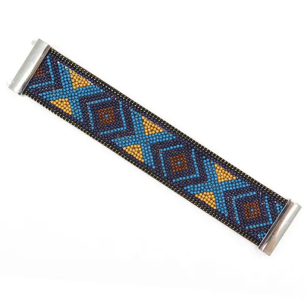 G. YCX бразильские многоцветные геометрические браслеты Miyuki, богемные браслеты, широкий магнитный браслет с пряжкой, женские и мужские вечерние браслеты - Окраска металла: 104