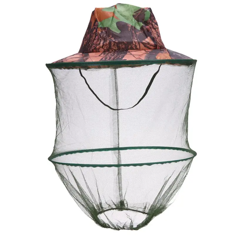 Camouflage Fishing Hat Bee keeping Insects Mosquito Net Prevention Cap Mesh Outdoor Sunshade Lone Neck Head Cover |