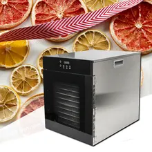 220 В/400 Вт Коммерческая сушилка для пищевых продуктов из нержавеющей стали, сушилка для фруктов, фруктовые закуски и сушилка для овощей, многофункциональная машина для сушеных фруктов