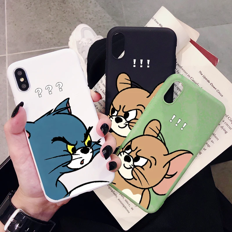 Чехол для телефона с рисунком Тома Джерри XiaoMi RedMi Note 8 7 6 5 5A 4 4X K20 Pro матовый