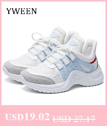 YWEEN/женские кроссовки на платформе; сезон весна; женские повседневные кроссовки на танкетке; удобная женская обувь, увеличивающая рост