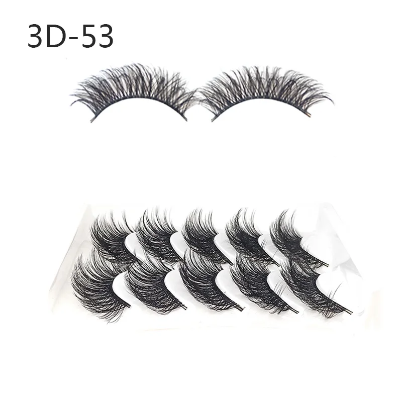 5 пар 3D норковые накладные ресницы, натуральные длинные толстые ресницы для глаз, выщипывающий Макияж для красоты ресниц, инструменты для наращивания макияжа, Maquillaje