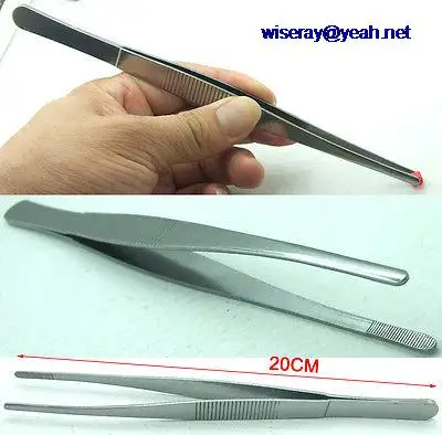 

DHL/EMS 50pcs 200mm 8" jeweler Tweezers Clip repair tools for Feeding Maintenance plating-A7